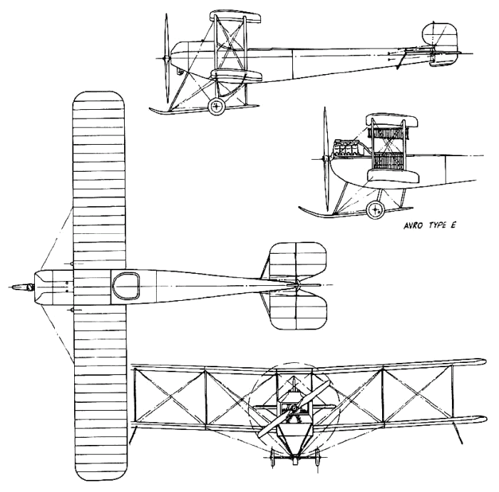 Avro 500 - 3 views