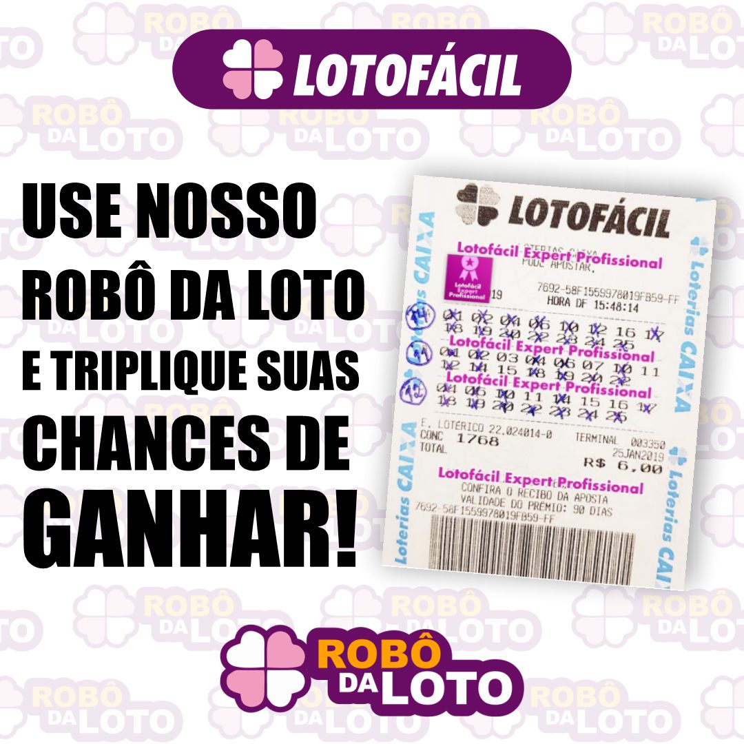 Robô da LOTO inteligência artifial para loterias