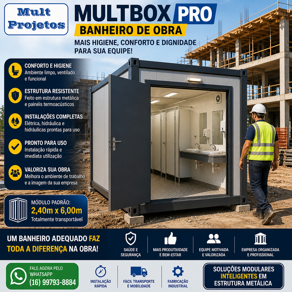 MultBox-BAnheiro de Obra - Container