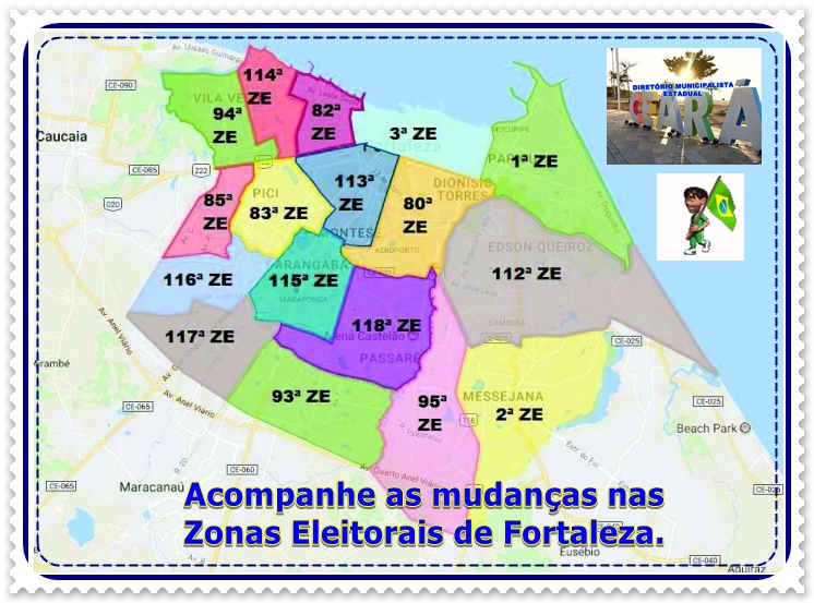 Mapa zonal Fortaleza