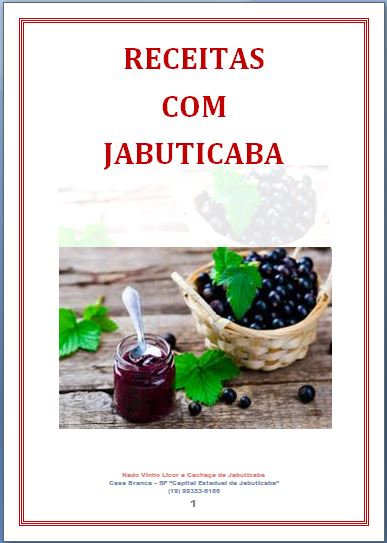 Receitas com Jabuticaba