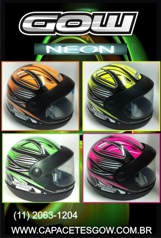 Capacetes Neon