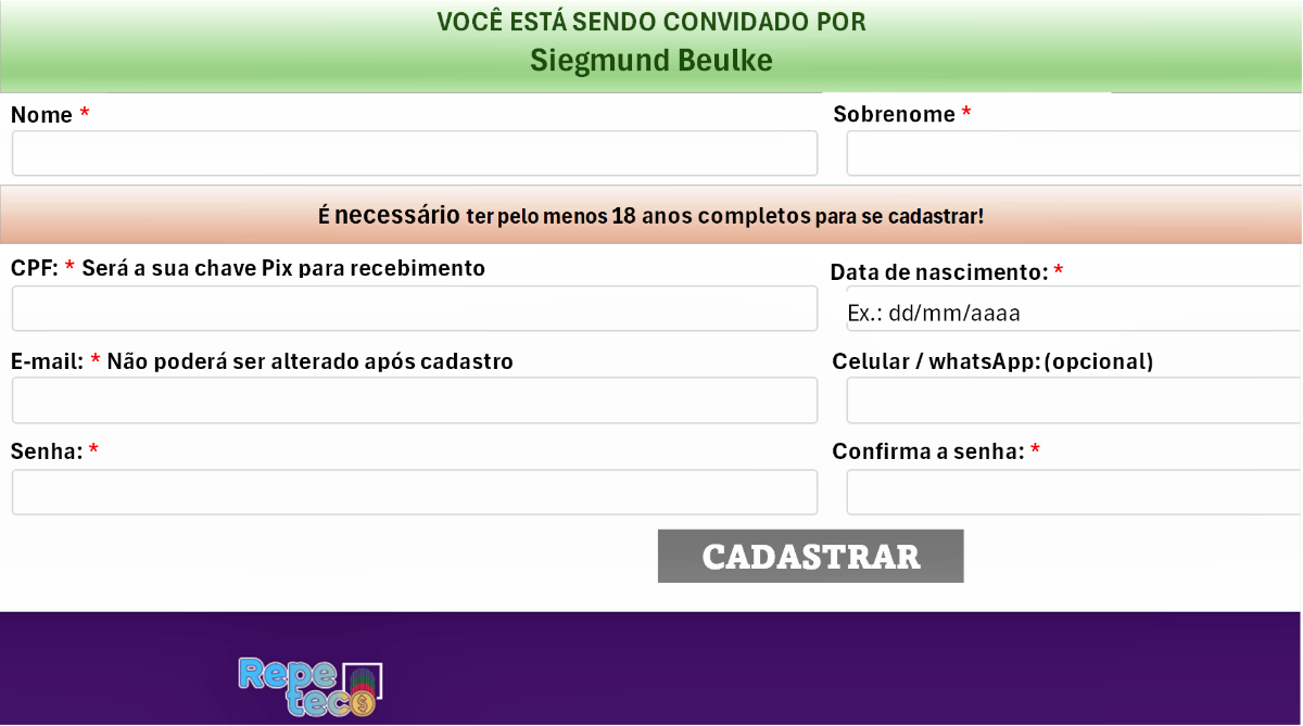 CADASTRO