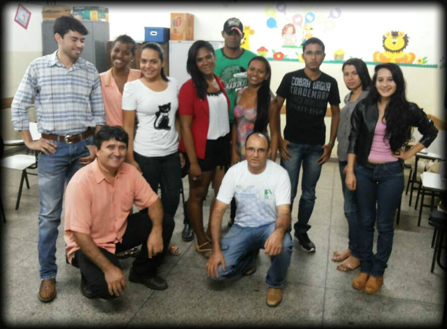 Turma do Curso de Agricultor Orgânico. Urutaí, abril de 2014