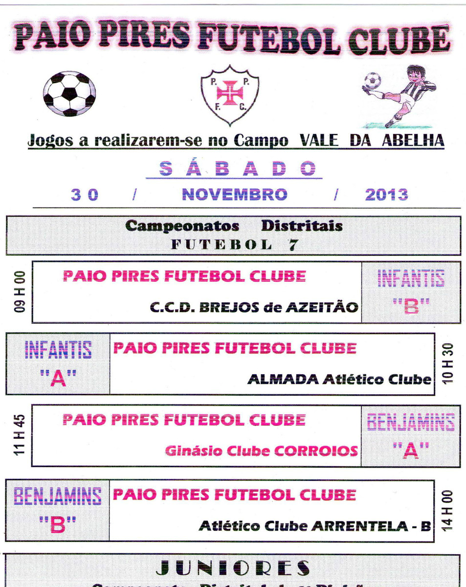 jogos escolas 30 e 1 Nov e dez 2013