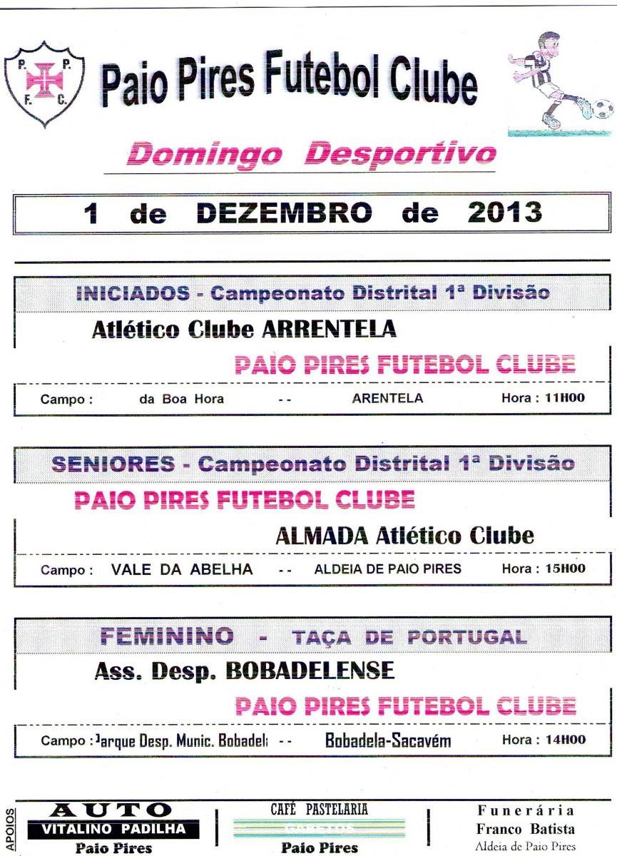 Jogos 29 nov e 1 dez 2013