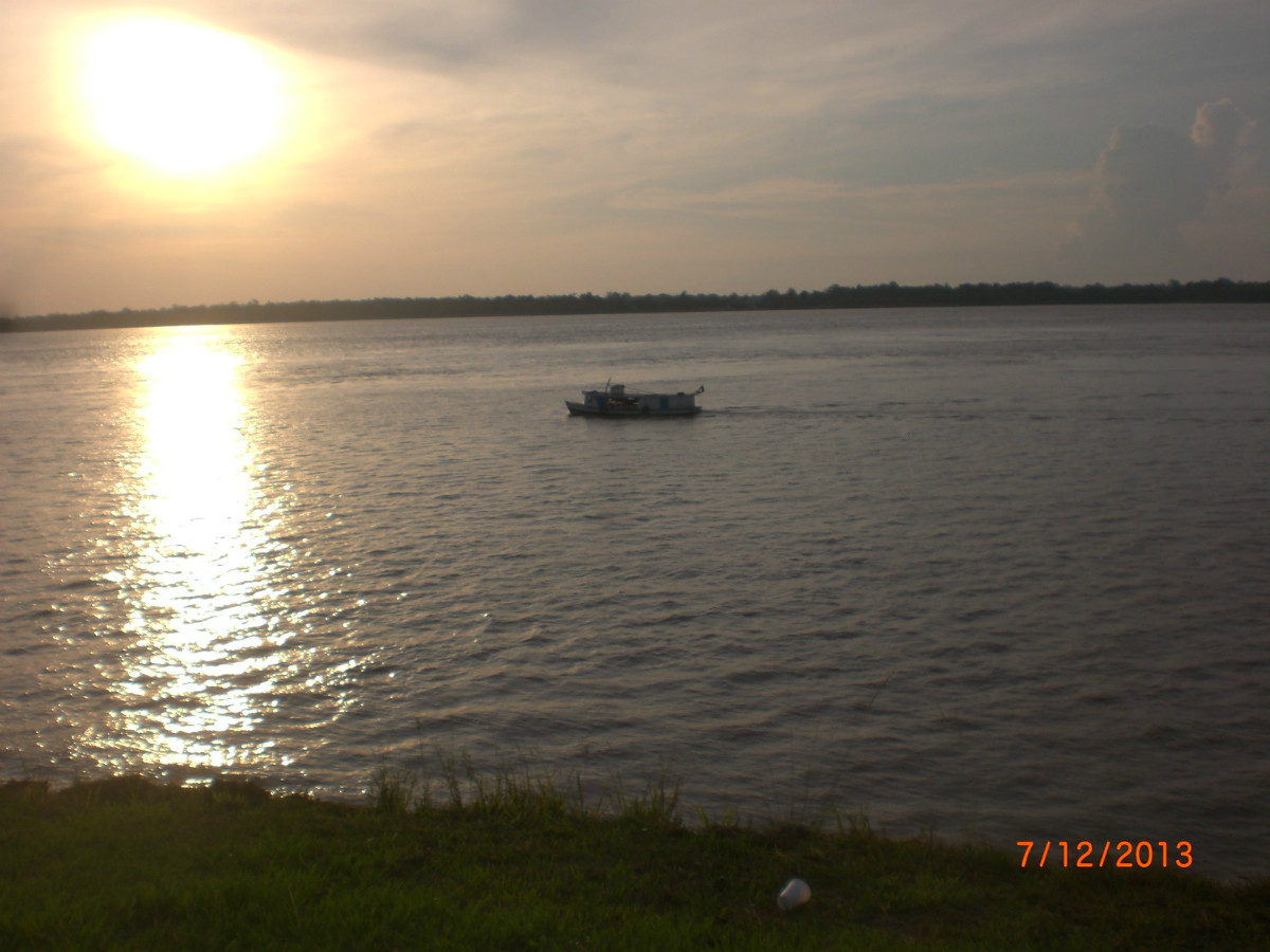 Por do sol na Com. São Sebastião Tabocal