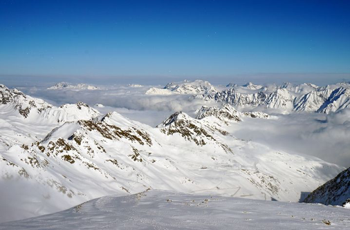 Paisagem gelada em Sölden em Freiburg, Alemanha.