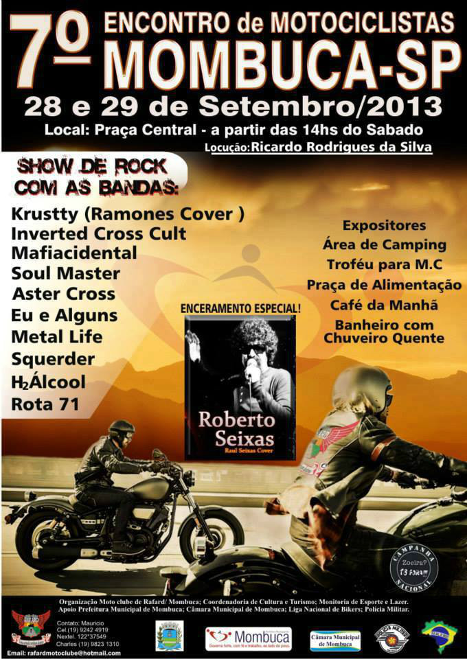7º ENCONTRO DE MOTOCICLISTAS DE MOMBUCA - 28/09/2013