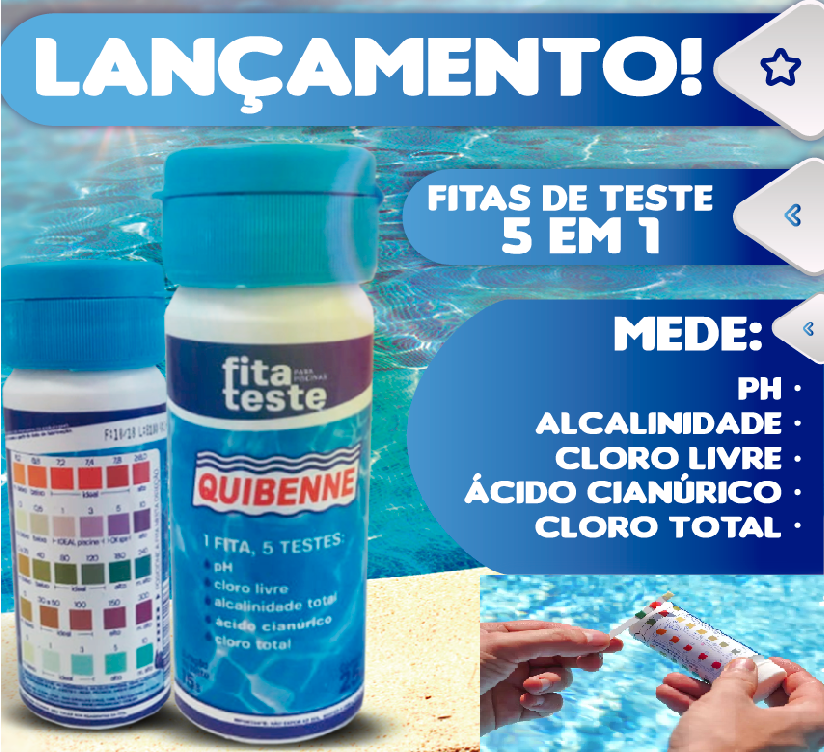 Fita teste para piscinas