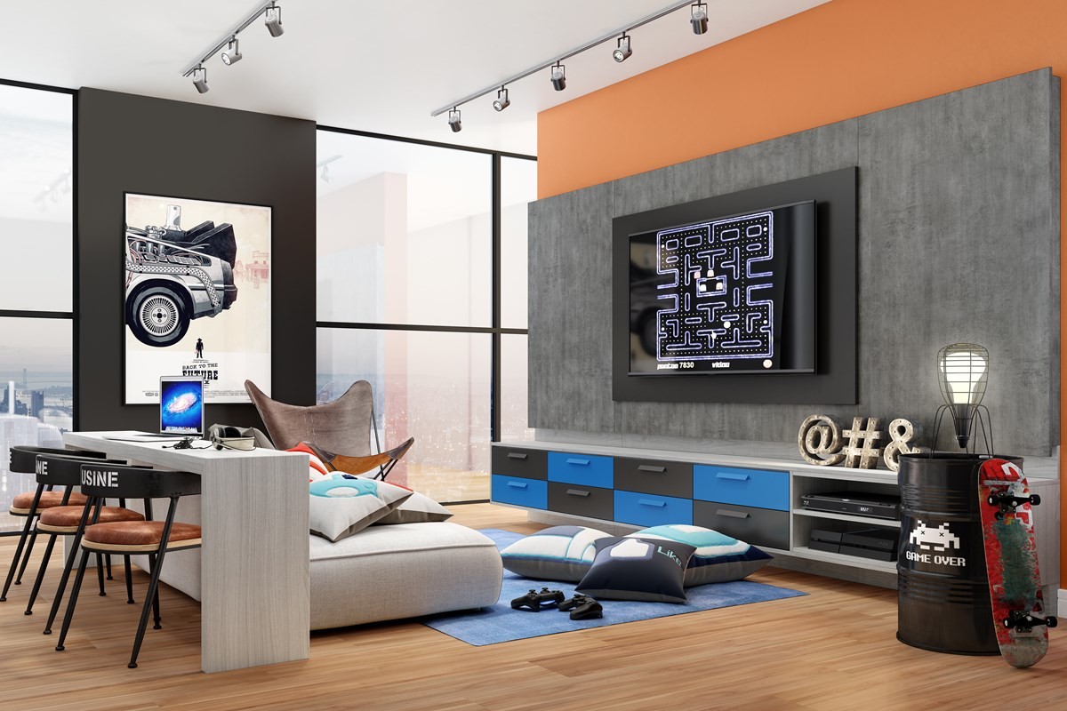 Piso Prime Cappuccino em sala