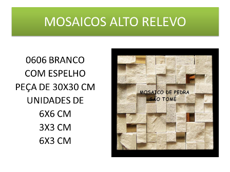 Mosaico Pedra Ferro Variado - Rose Pedras