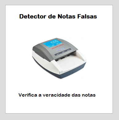 Detetor de Notas Falsas