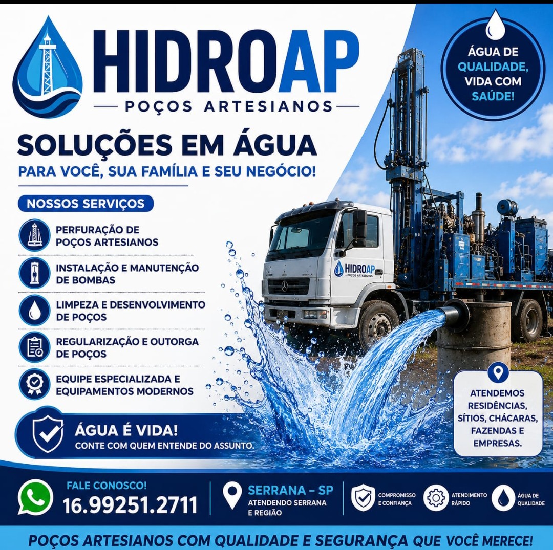POÇOS ARTESANAL EM SERRANA SP