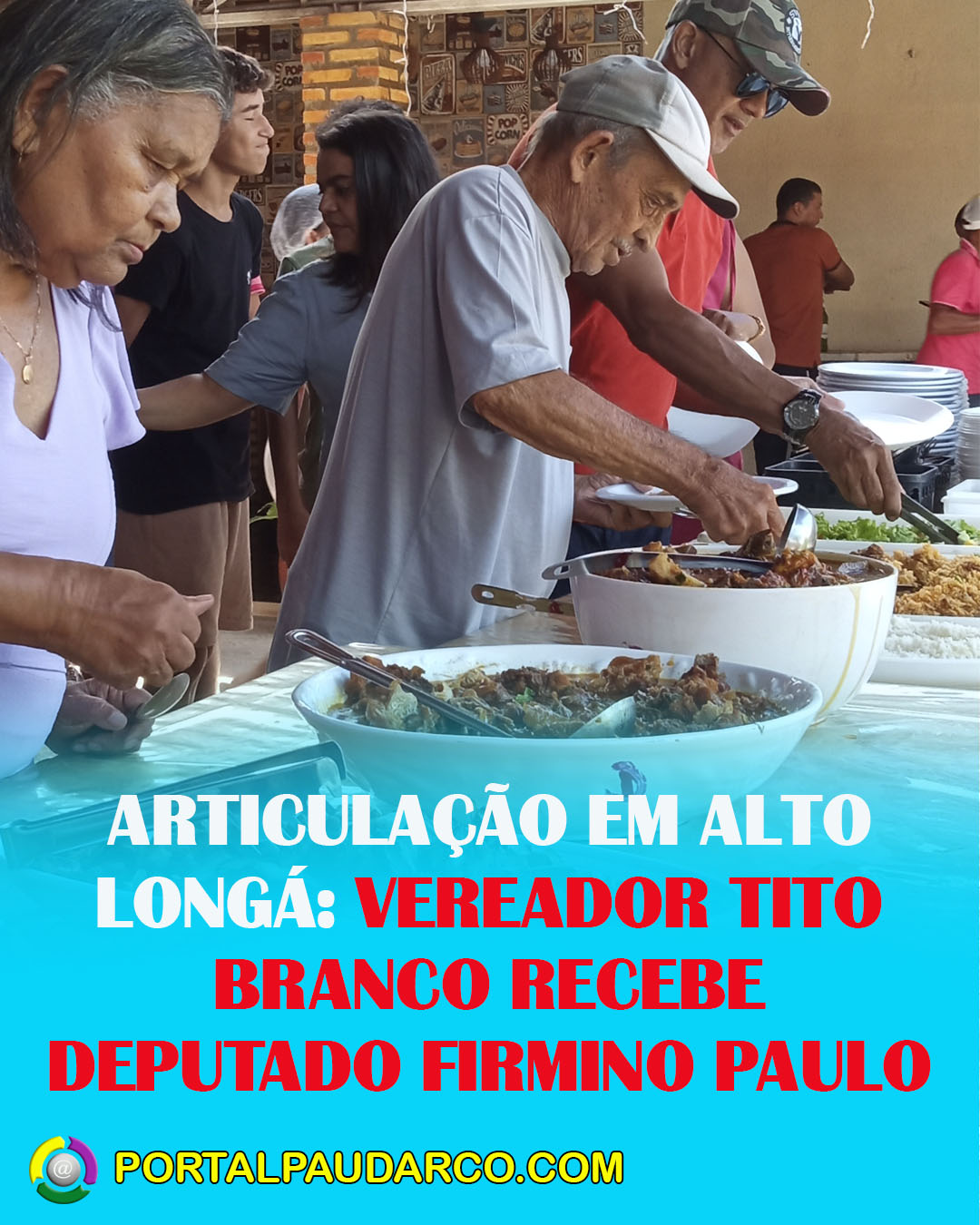 ARTICULAÇÃO EM ALTO LONGÁ: VEREADOR TITO BRANCO RECEBE DEPUTADO FIRMINO PAULO