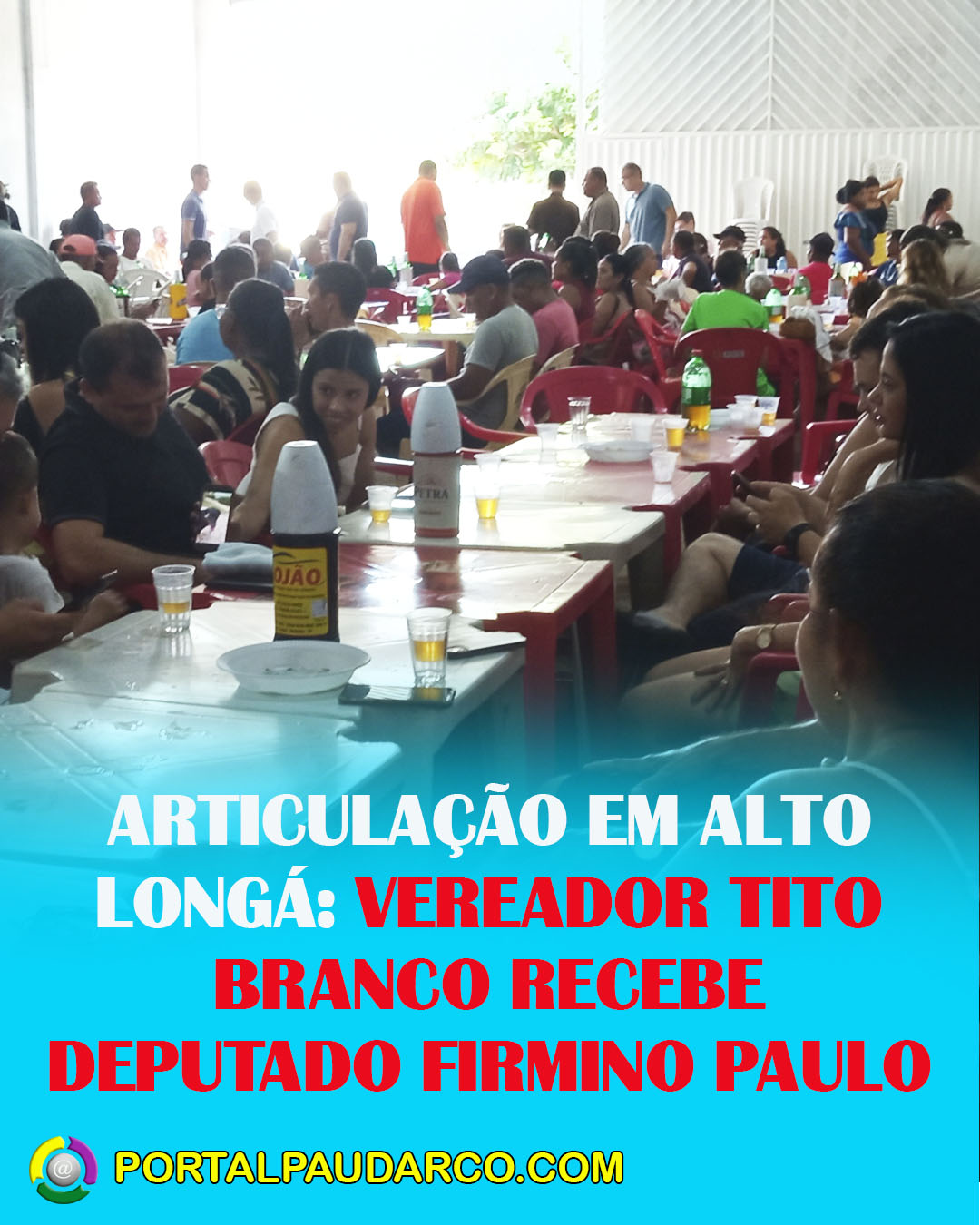 ARTICULAÇÃO EM ALTO LONGÁ: VEREADOR TITO BRANCO RECEBE DEPUTADO FIRMINO PAULO