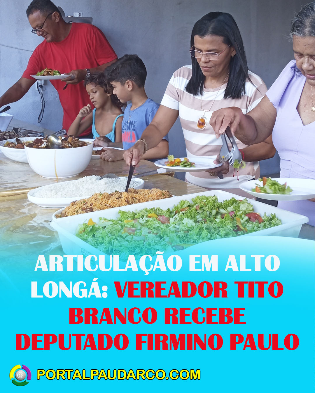 ARTICULAÇÃO EM ALTO LONGÁ: VEREADOR TITO BRANCO RECEBE DEPUTADO FIRMINO PAULO