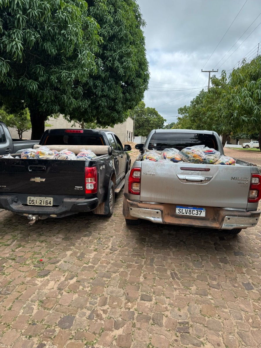 Ação Social leva mais de 300 cestas básicas a famílias em Pau D’Arco do Piauí durante a Semana Santa