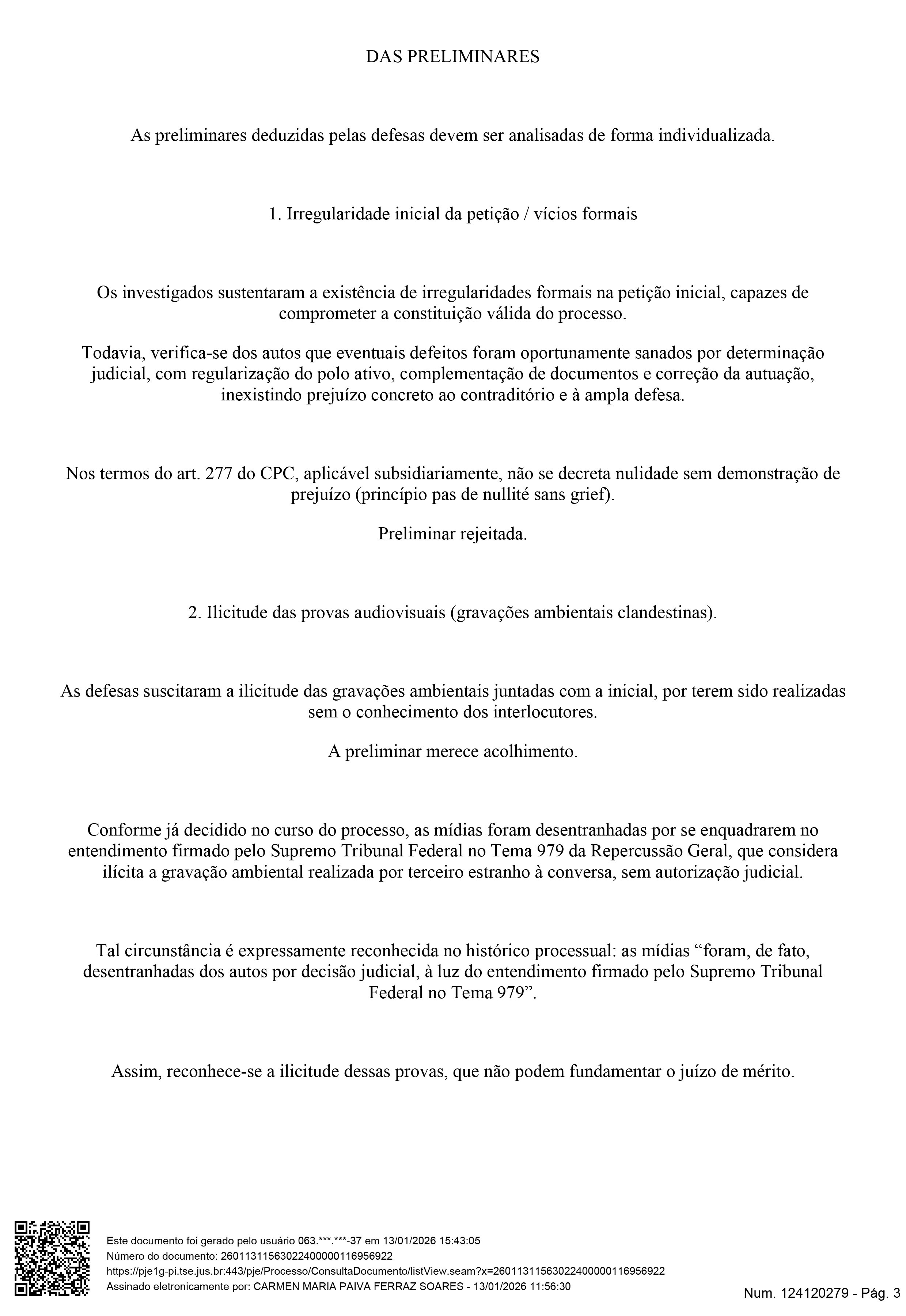 Justi&ccedil;a Eleitoral julga improcedente a&ccedil;&atilde;o contra prefeito de Pau D&rsquo;Arco