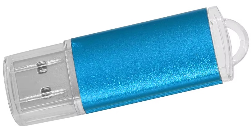 Pen drive USB 2.0 colorido de alta velocidade, com acabamento met&aacute;lico