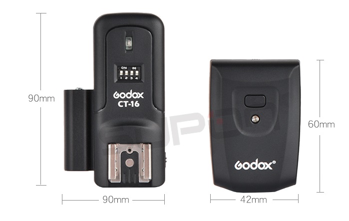 Godox CT-16 16 canais de rádio sem fio flash gatilho transmissor + receptor conjunto para canon nikon olympus pentax estúdio flash