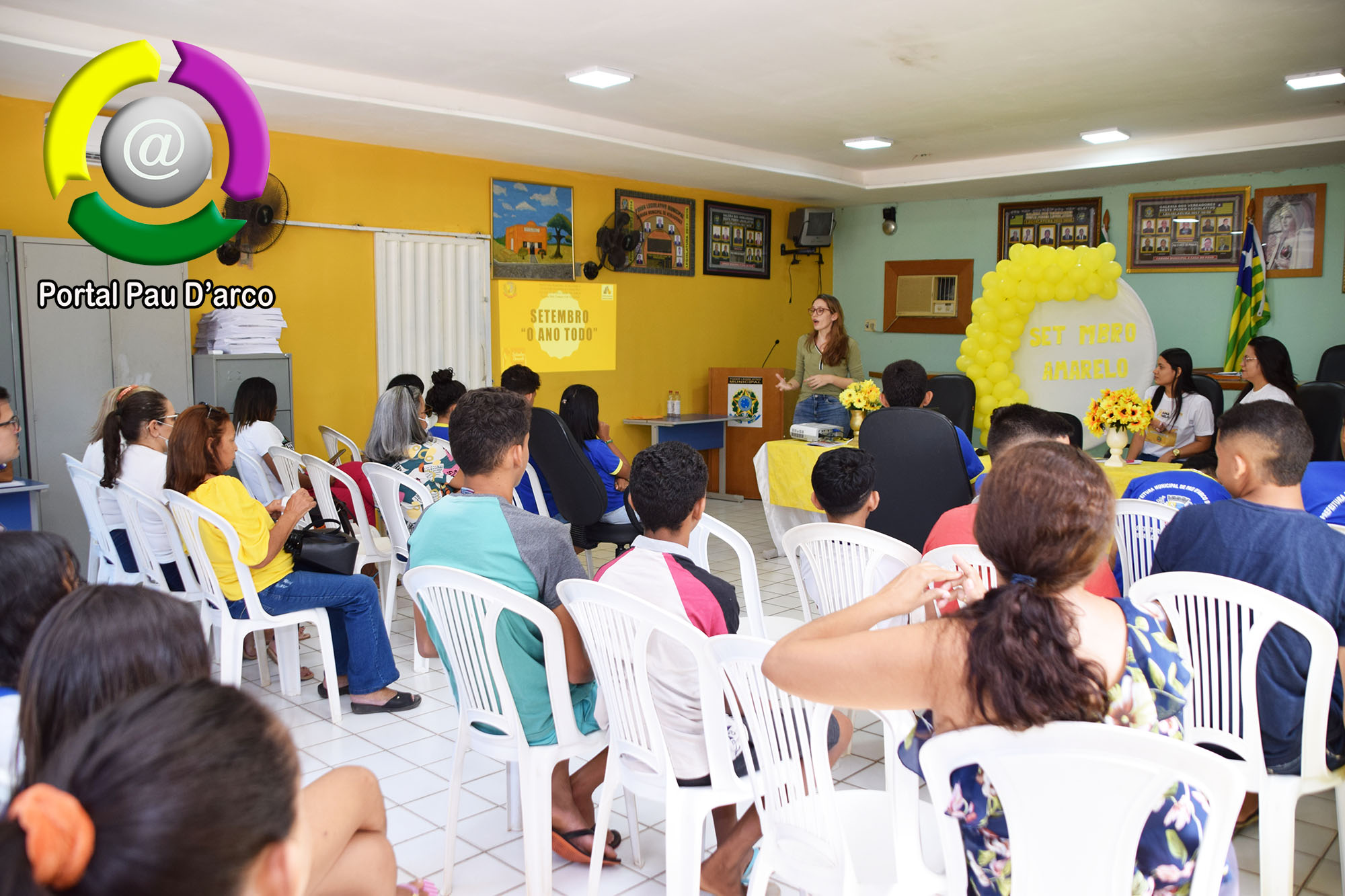 Secretaria de Saúde realiza ação setembro amarelo na III Semana Cultural