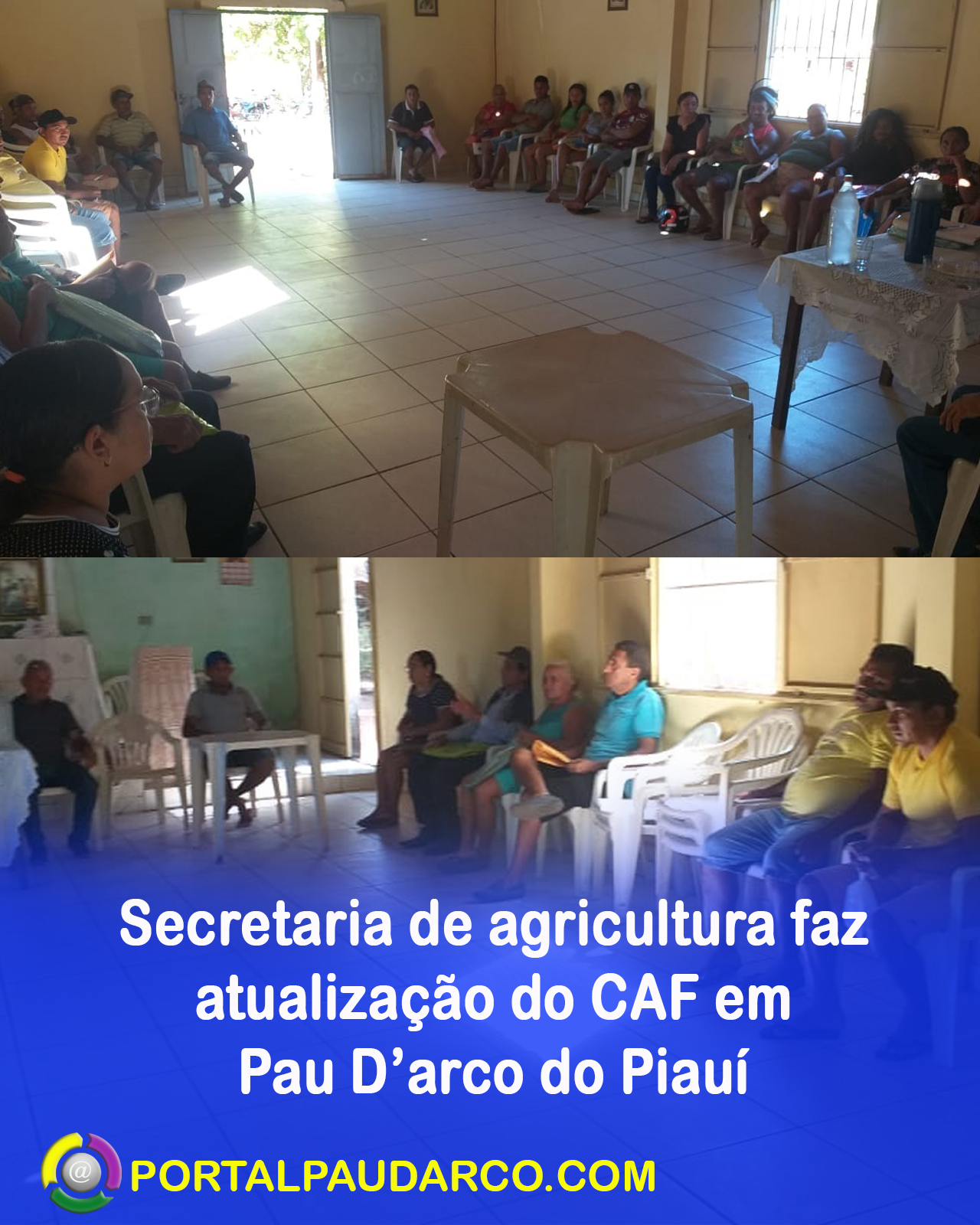 Secretaria de agricultura faz atualização do CAF em Pau D’arco do Piauí