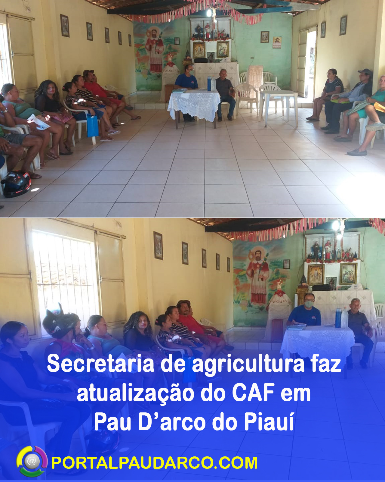 Secretaria de agricultura faz atualização do CAF em Pau D’arco do Piauí