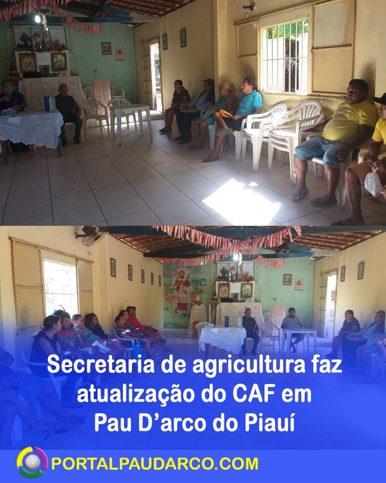 Secretaria de agricultura faz atualização do CAF em Pau D’arco do Piauí