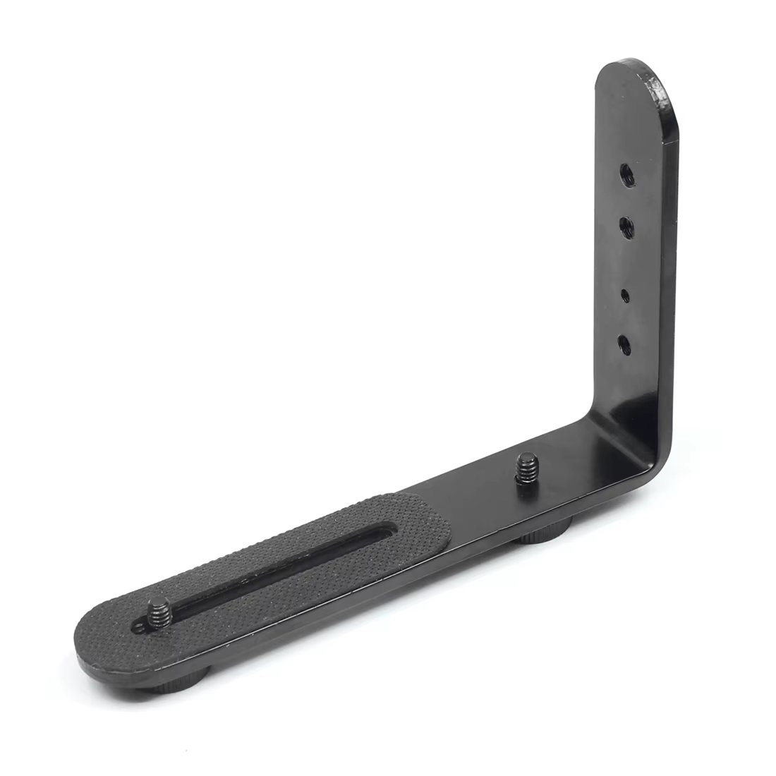 Suporte em L para flash de c&acirc;mera com rosca de 1/4