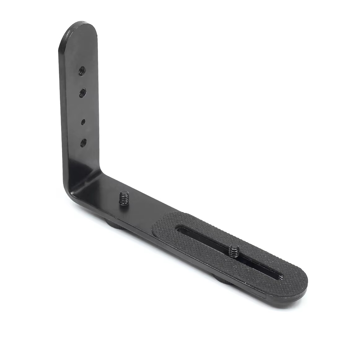 Suporte em L para flash de c&acirc;mera com rosca de 1/4