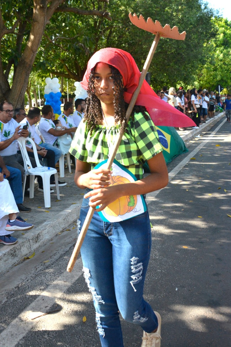 Prefeitura de Pau D’arco do Piauí realiza desfile cívico de 7 de Setembro: Meio Ambiente foi o tema do desfile