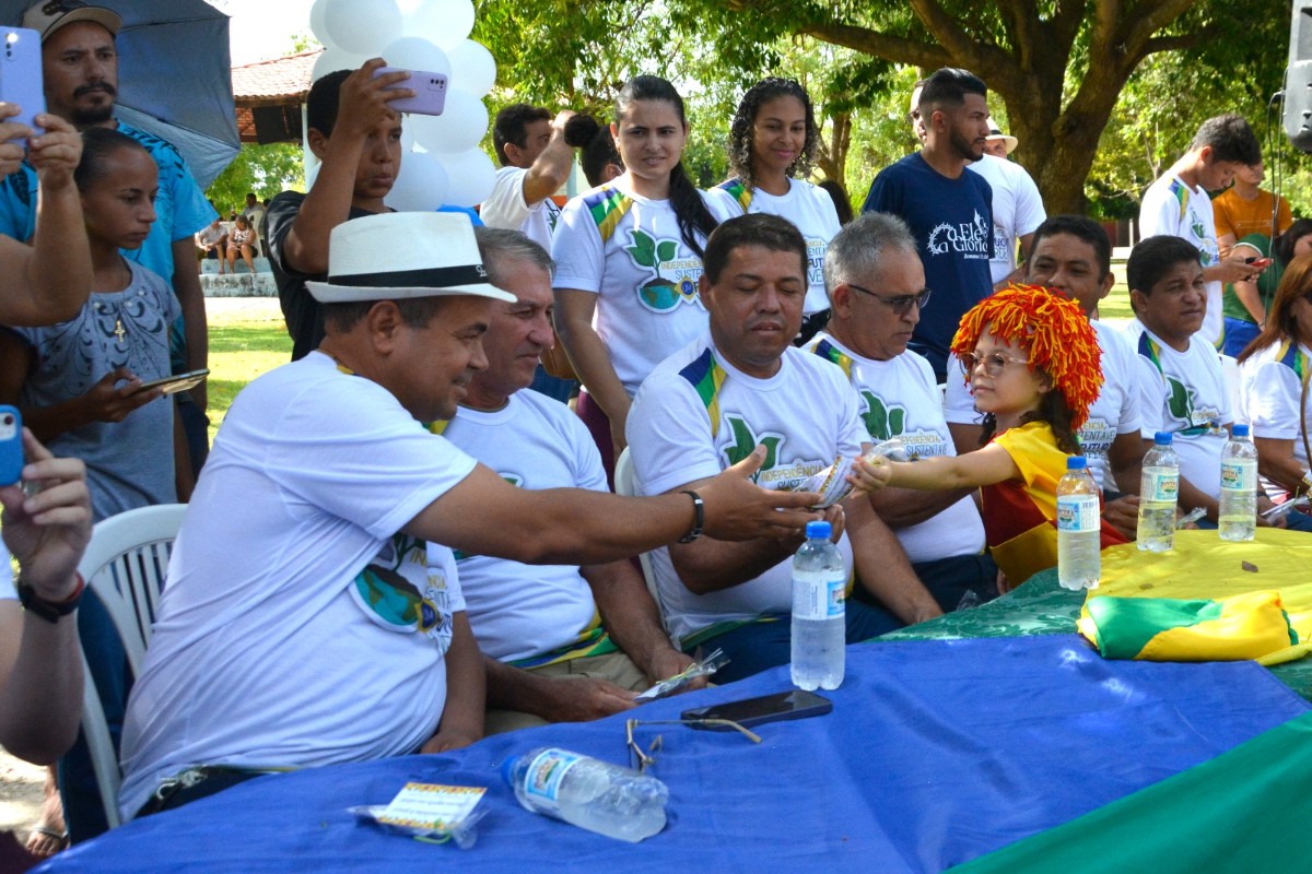 Prefeitura de Pau D’arco do Piauí realiza desfile cívico de 7 de Setembro: Meio Ambiente foi o tema do desfile