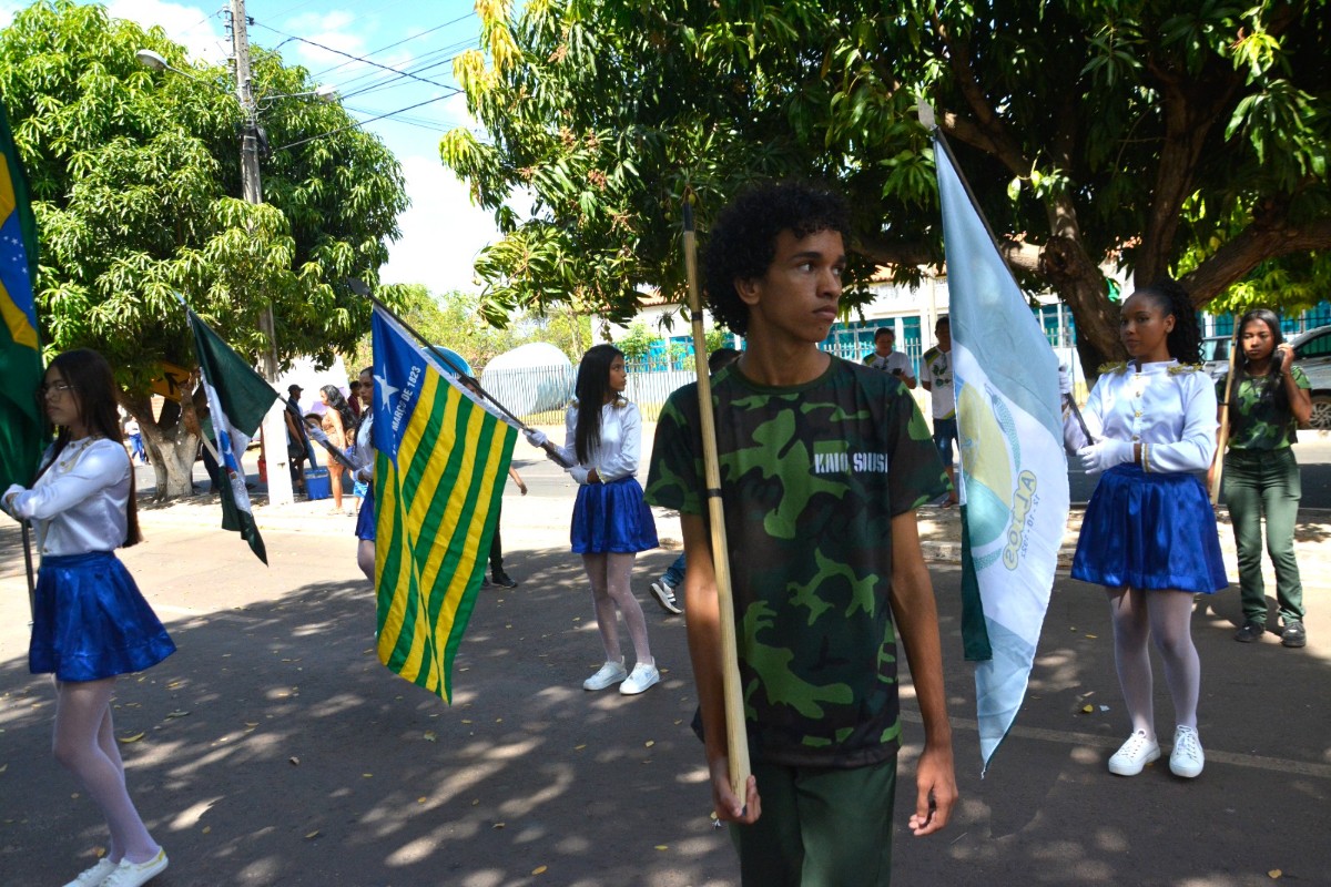 Prefeitura de Pau D’arco do Piauí realiza desfile cívico de 7 de Setembro: Meio Ambiente foi o tema do desfile