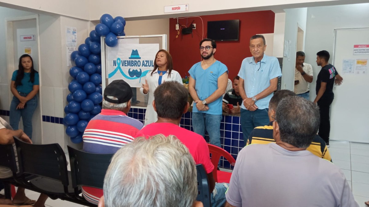 Novembro Azul: Secretaria de saúde promove roda de conversa sobre prevenção ao câncer de próstata e demanda livre para exames 