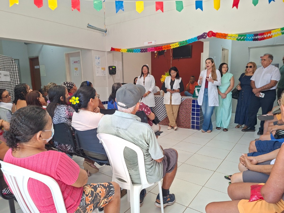 PAU D&rsquo;ARCO DO PIAU&Iacute; REALIZA PALESTRA PARA DIAB&Eacute;TICOS EM CLIMA JUNINO