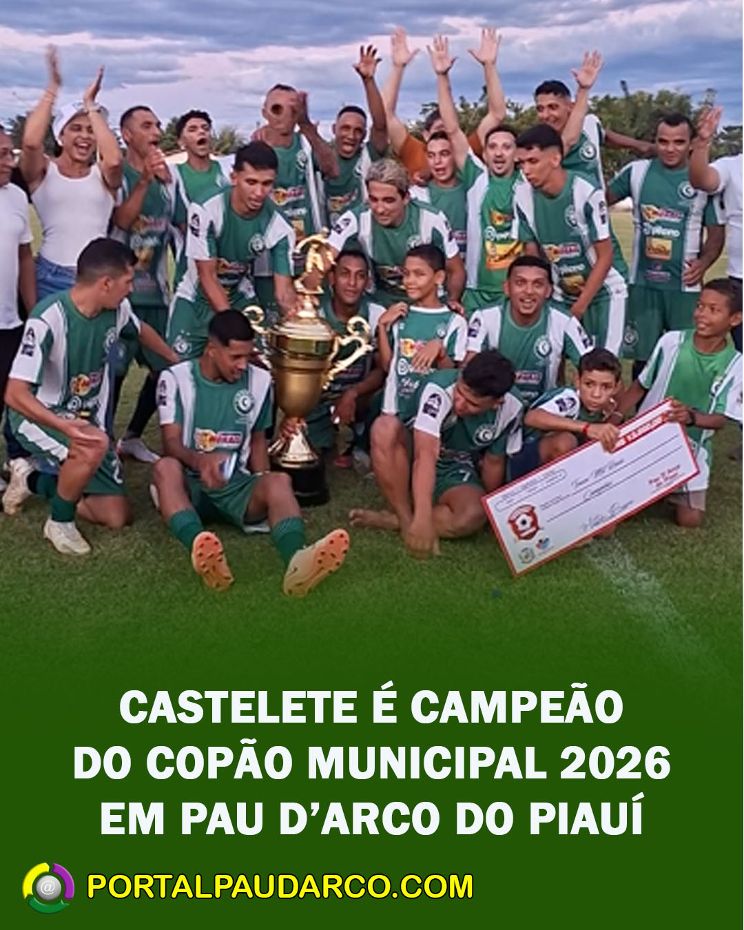 Com show de Batatão, Castelete bate o Real Fênix e conquista o Copão Municipal 2026 em Pau D’Arco do Piauí