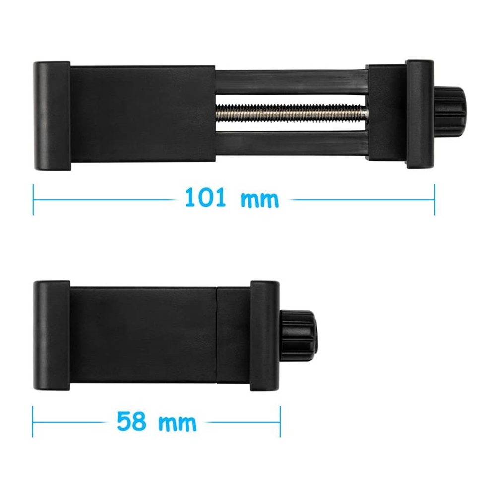 clip universal para celular, 360 graus, suporte de mesa para celular, adaptador para iphone, compatível com parafuso 1/4