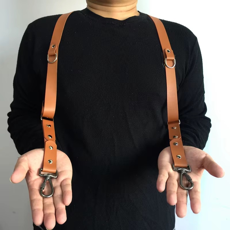 Correia de câmera de couro