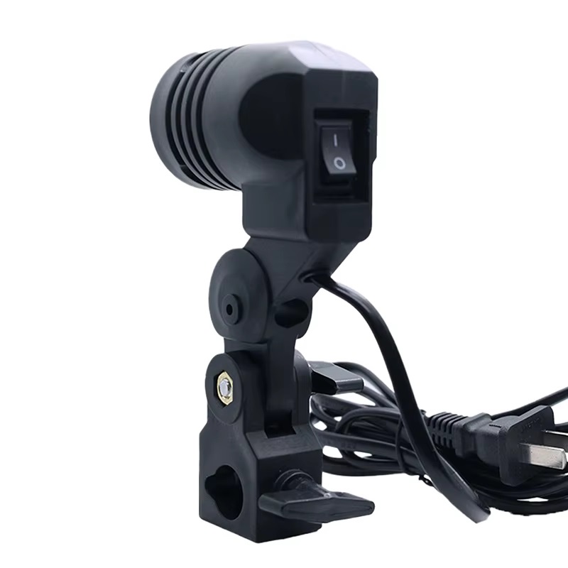 E27 ac soquete l&acirc;mpada de cabe&ccedil;a &uacute;nica suporte fotografia montagem da l&acirc;mpada para foto com cabo 1.8m suporte da l&acirc;mpada