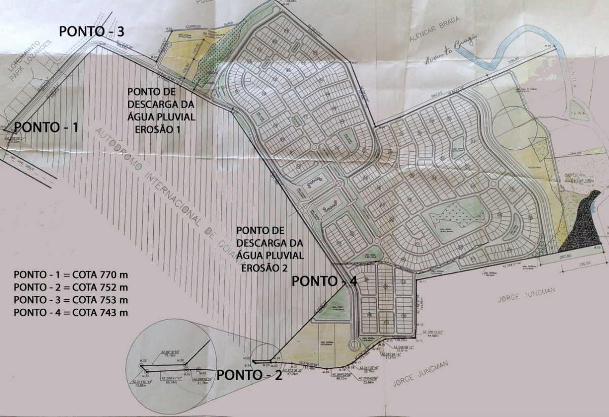 Mapa do Autódromo Internacional de Goiânia