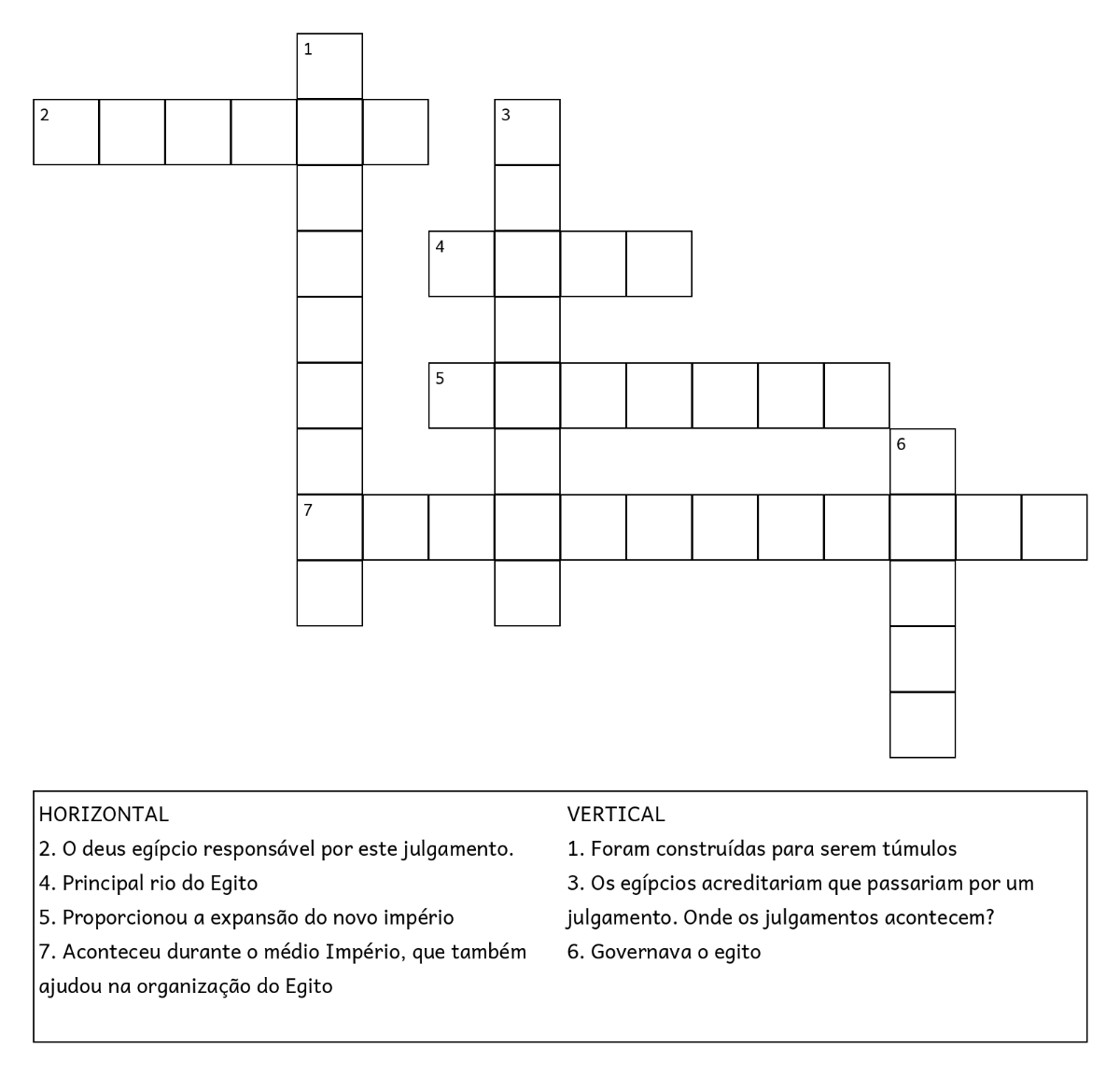 Cruzadas - Exerc&iacute;cios