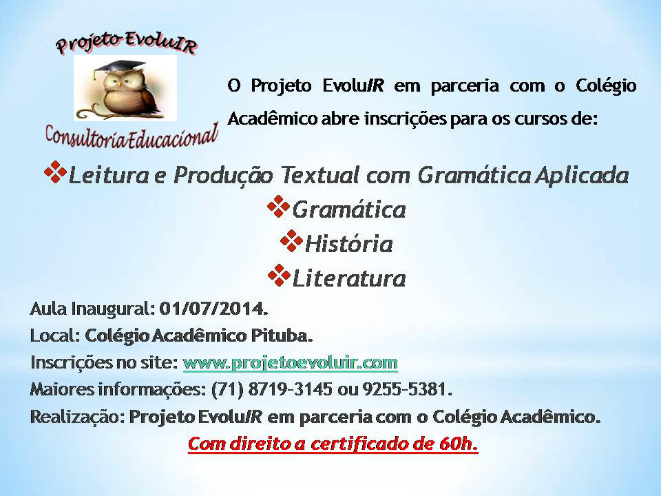 Projeto EvoluIR Consultoria Educacional 