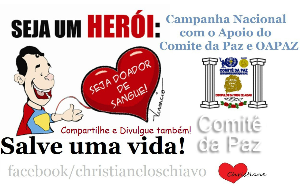 Doe sangue... salve uma vida!