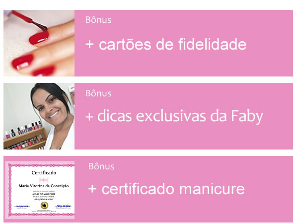 Renda Extra - Aulas de Manicure e Pedicure - Faby Cardoso