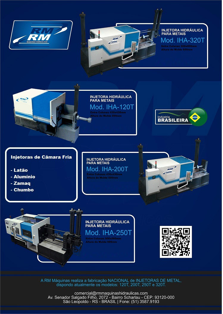 Injetora Latão, máquina Latão, Fundição, Alternativa correta para Findição