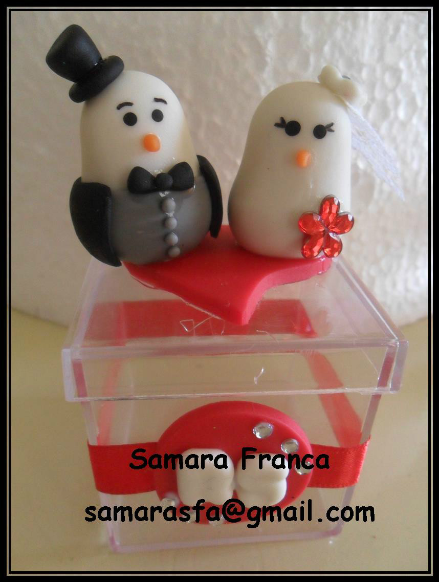 lembrancinha casamento biscuit