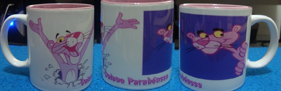 Caneca Pantera Cor de Rosa