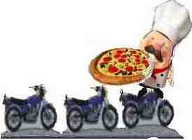 pizzaiolo na moto