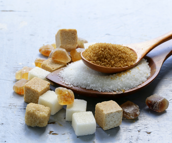 Foto de torrões de açúcar